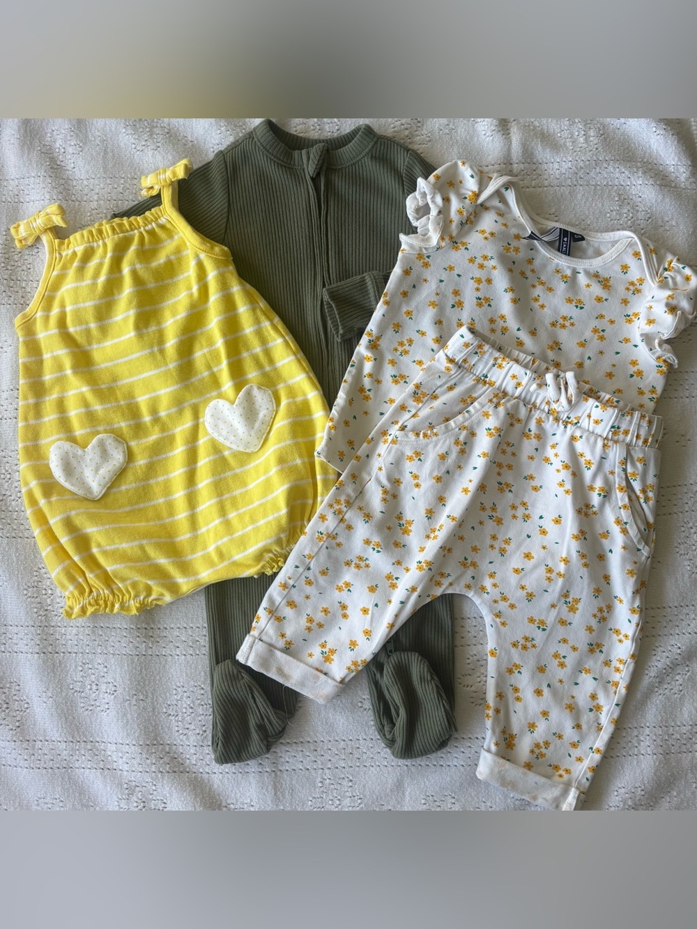 Baby Girl Bundle 3–6M | Floral + Cozy Cotton Set